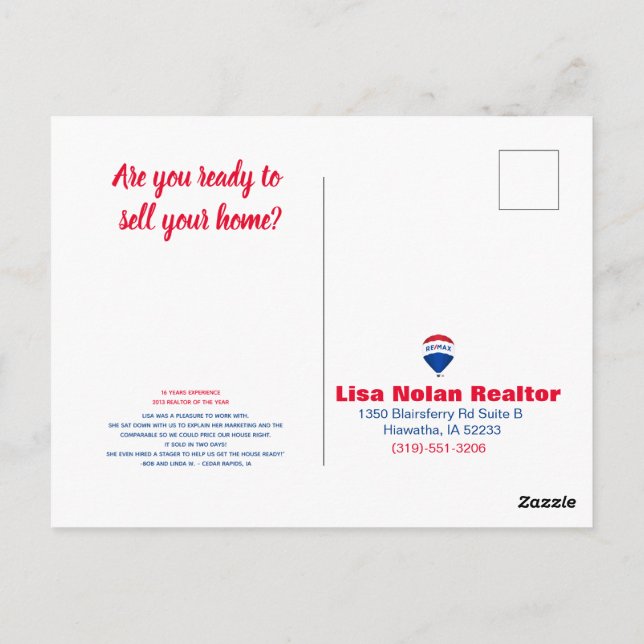 L. Nolan 5x7 Vykort (Baksida)