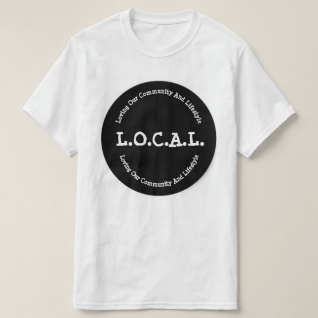 L.O.C.A.L. Klassikermanar T-tröja Tee (Design framsida)
