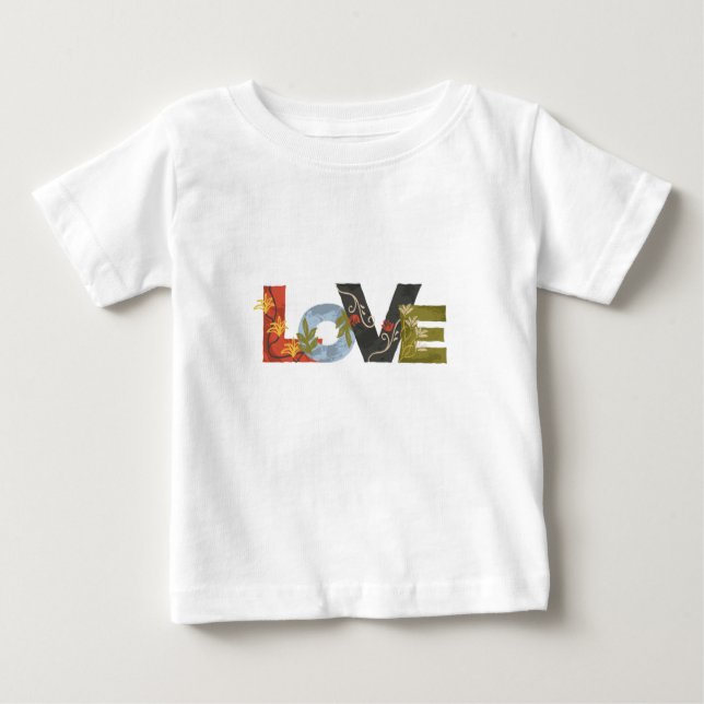 L O V E Baby White T-shirt (Framsida)