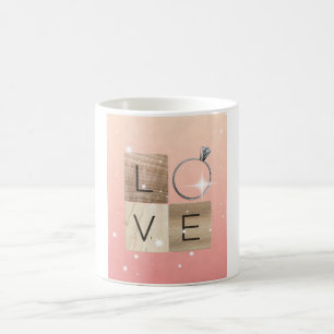L-o-v-e-plattor Kaffemugg