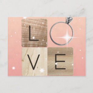 L-o-v-e-plattor Vykort