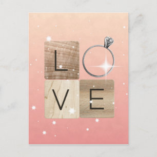 L-o-v-e-plattor Vykort