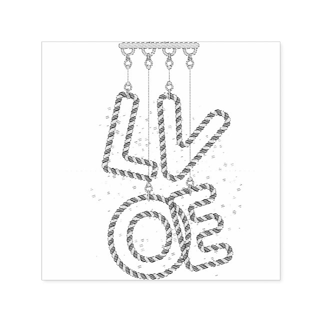 L O V E SJÄLVFÄRGANDE STÄMPEL (Design)