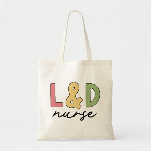 L och D Nurse | Arbets- och leveranssjuksköterska Tygkasse (Framsidan)