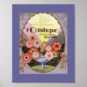 l Odalisque Parfym-etikett Poster