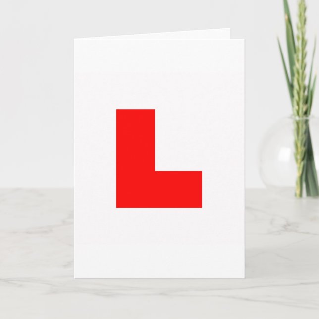 L PLATE GREETARD-KORT KORT (Framsida)