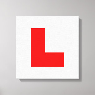L-Plate Learning Driver / Bachelorette Hen Natt Canvastryck