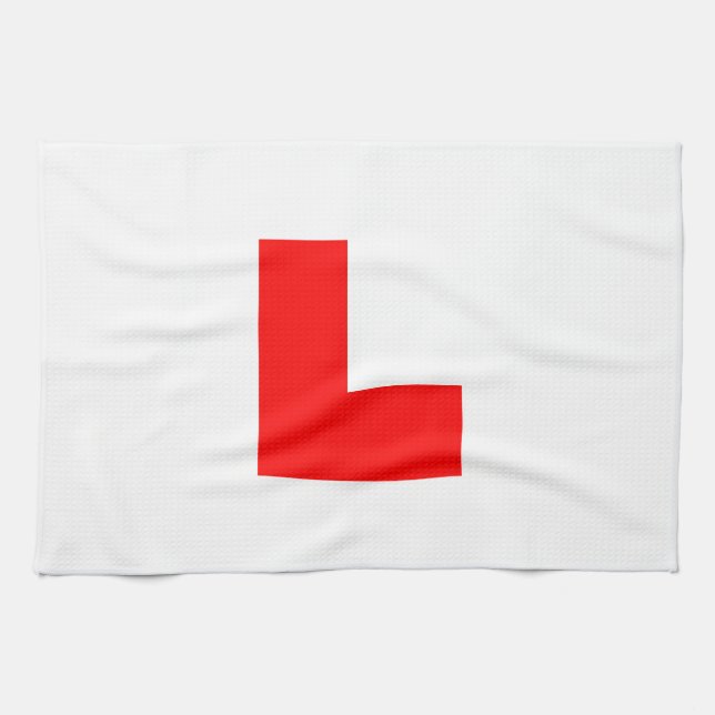 L-Plate Learning Driver / Bachelorette Hen Natt Kökshandduk (Horisontell)