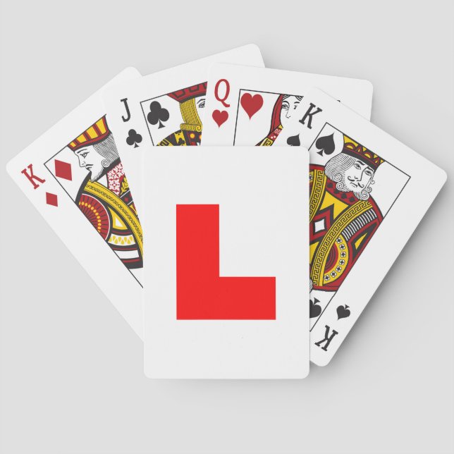 L-Plate Learning Driver / Bachelorette Hen Natt Spelkort (Baksidan)