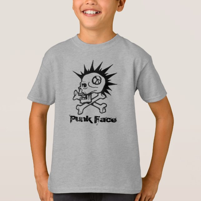 l Punk ansikte Tee Shirt (Framsida)