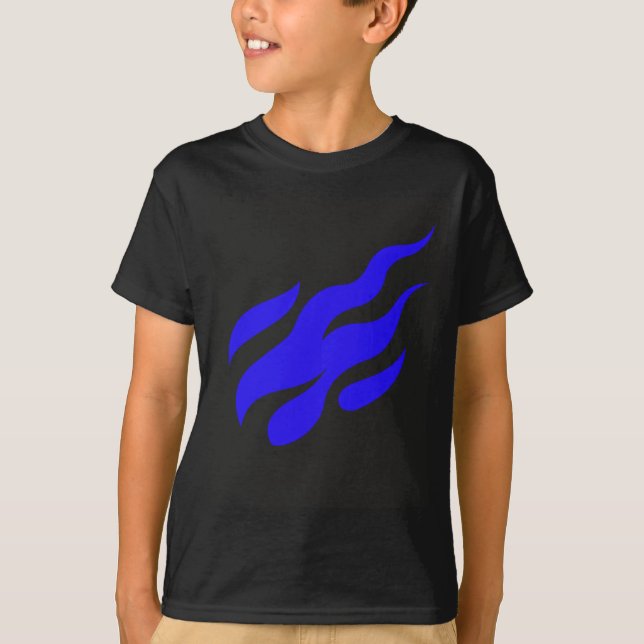 L:s blå låga t shirt (Framsida)