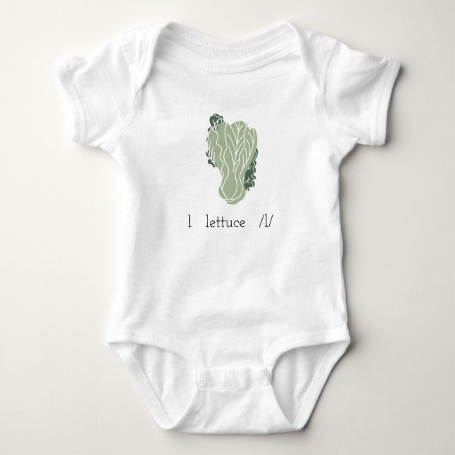 l sallat / l/ baby bodykostym t shirt (Framsida)
