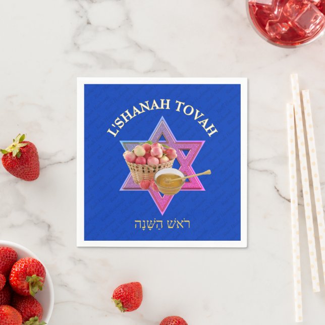 L SHANAH TOVAH | Judiska nyåret Papper Pappersservett (Insitu)