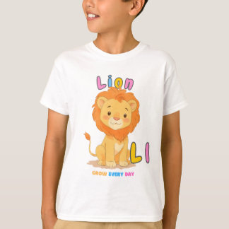 “L står för Lejon” Alfabetet T-shirt – Väx Varje D