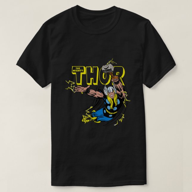l Thor Classic Retro Tecknad Graphic T Shirt (Design framsida)