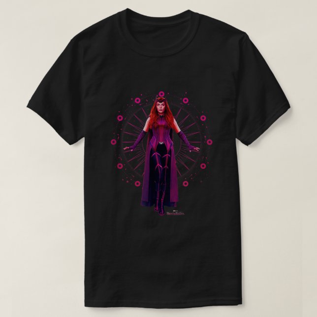 l WandaVision Scarlet Witch Flyter Porträtt T Shirt (Design framsida)