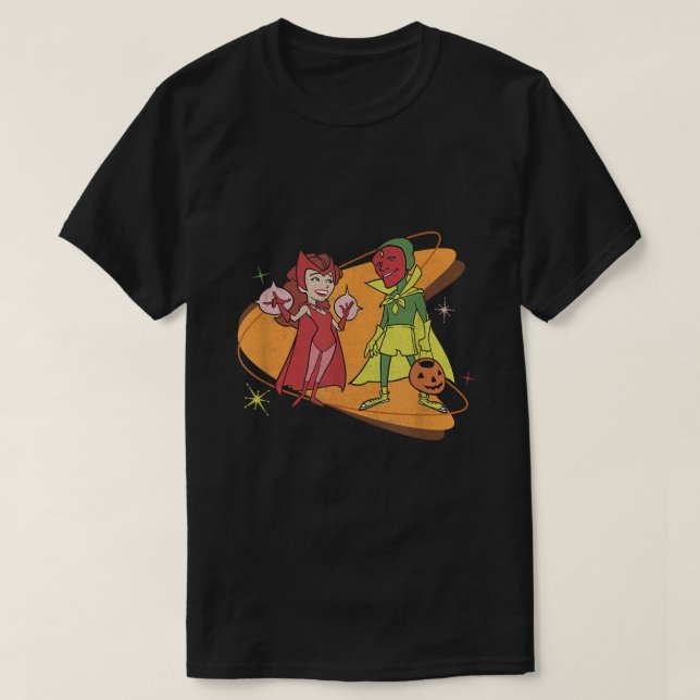 l WandaVision Scarlet Witch  Vision Retro 50s  T Shirt (Design framsida)