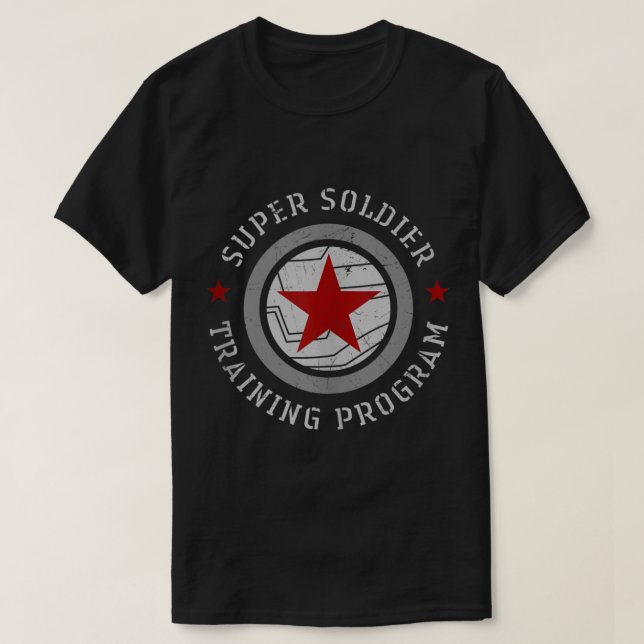 l Winter Soldier Toppen Soldier Training Program T T Shirt (Design framsida)