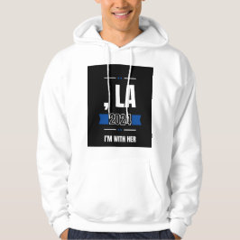 La 2024! Jag är med hennes tröja Hoodie