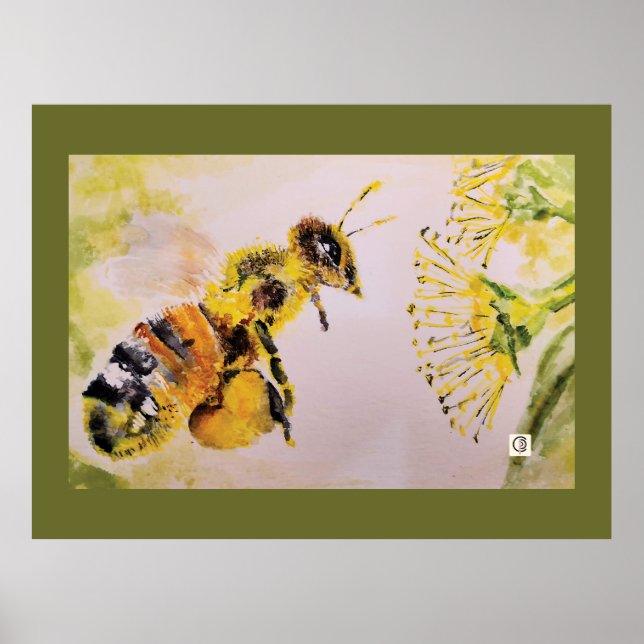 la abeja y la flor poster (Framsidan)