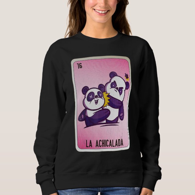 La Achicalada Mexican Slang Lottery Bingo Cards T Shirt (Framsida)