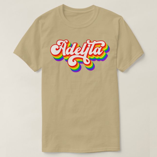 La Adelita Mexican Soldier Rainbow Adelita Gift T Shirt (Design framsida)