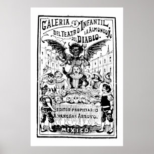 La Almoned del Diablo av José Guadalupe Posada Poster
