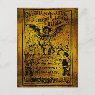 La Almoned del Diablo av José Guadalupe Posada Vykort