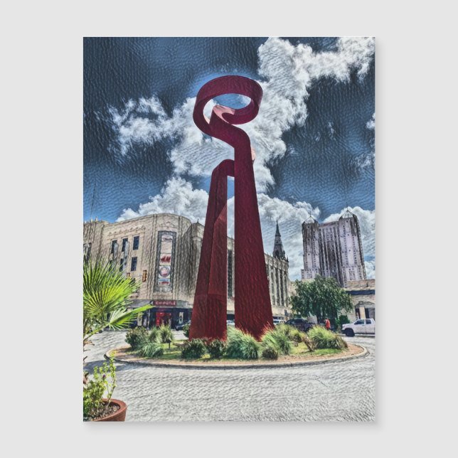 La Antorcha de la Amistad magnet (Framsida)