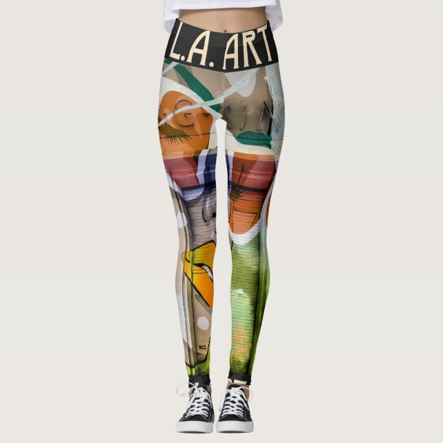 LA Art2 Kvinnors lag Leggings (Framsida)