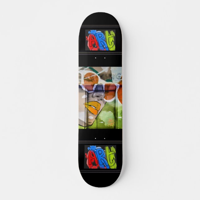 LA Art2-Skateboard Mini Skateboard Bräda 18,5 Cm (Framsida)