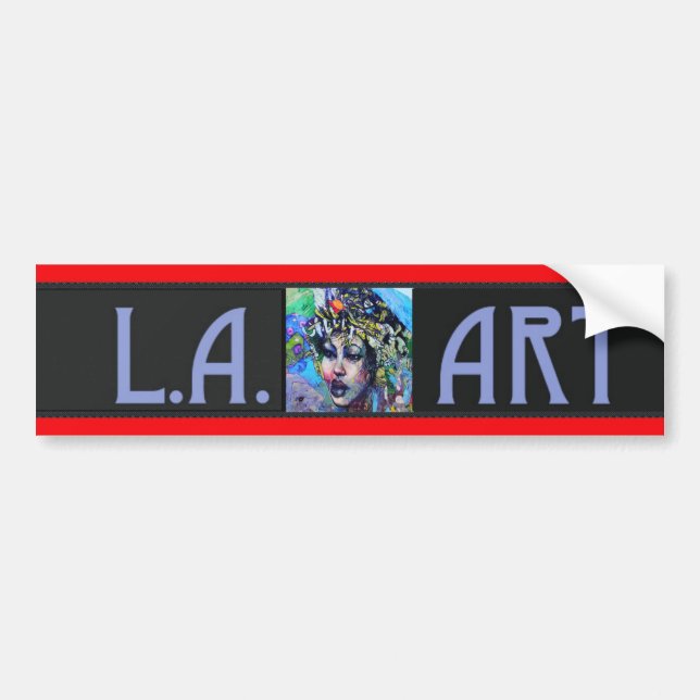 LA Art Bumper Sticker Bildekal (Framsidan)