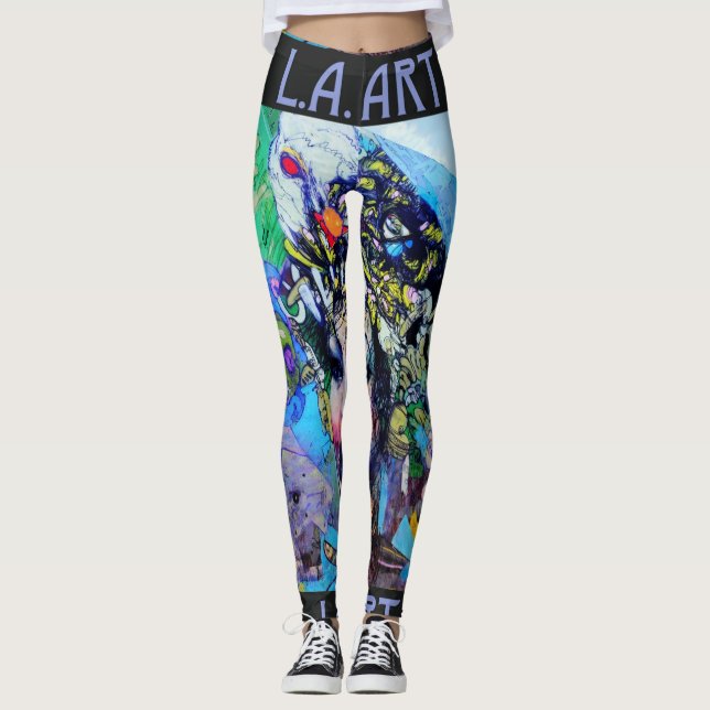 LA Art Damströja Leggings (Framsida)