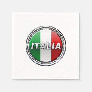 La Bandiera - den italienska flagga Pappersservett