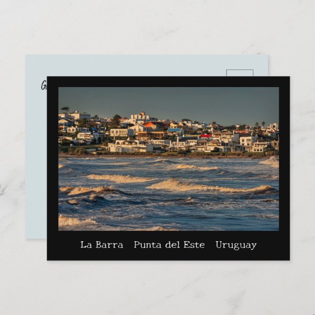 La Barra Punta del Este Uruguay Natural Vykort (Fram/baksida)