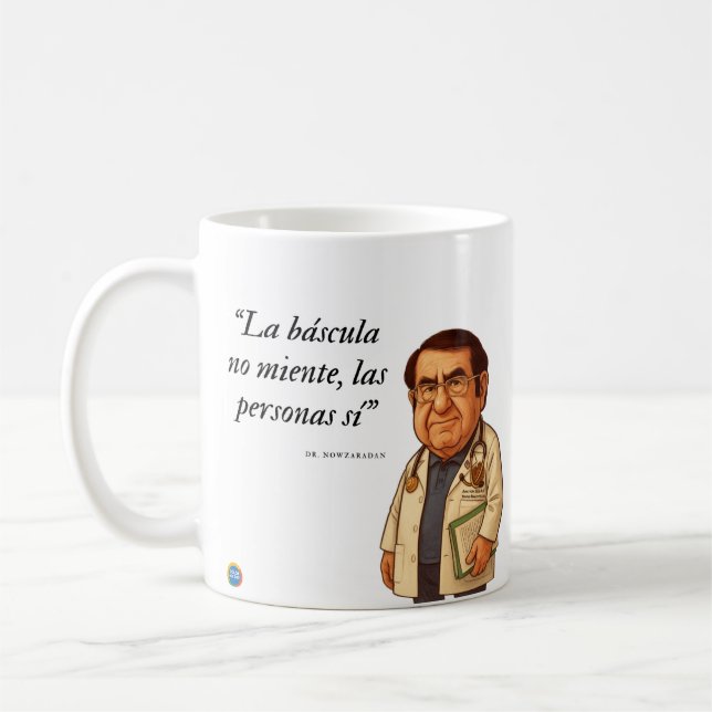 La báscula no miente, la gente sí kaffemugg (Vänster)