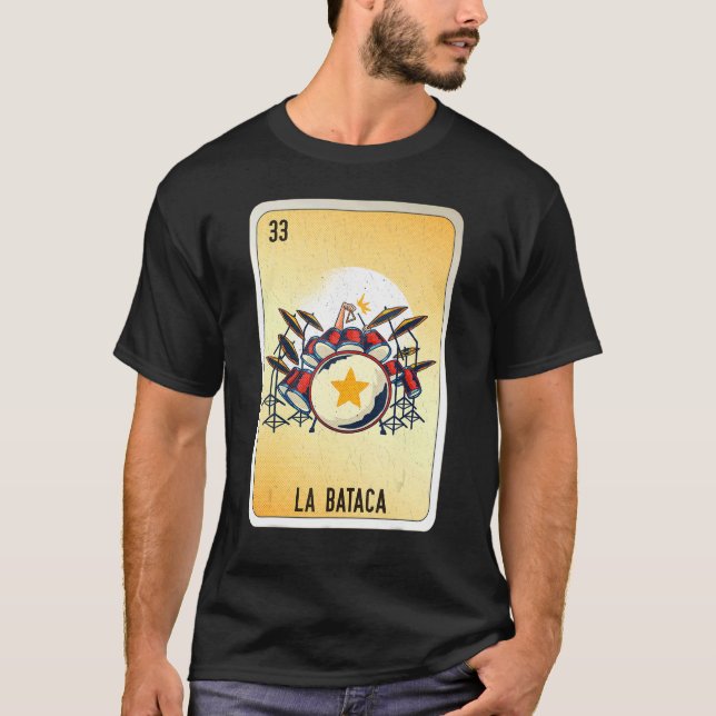 La Bataca Mexican Slang Lottery Bingo Cards T Shirt (Framsida)