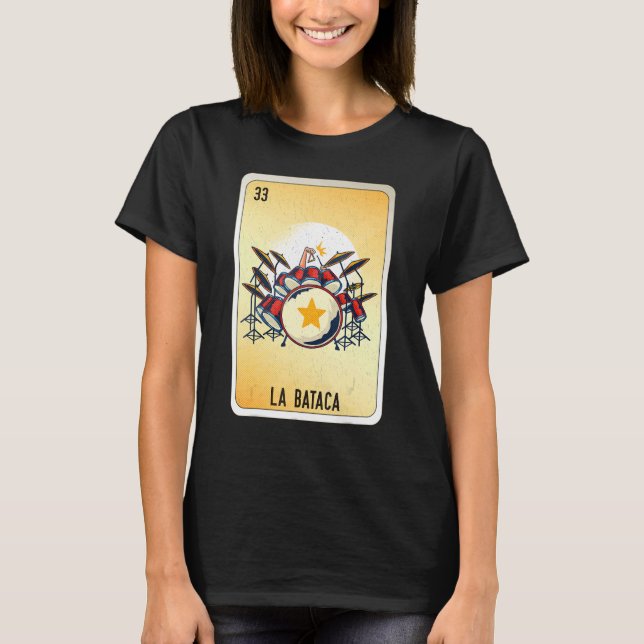 La Bataca Mexican Slang Lottery Bingo Cards T Shirt (Framsida)