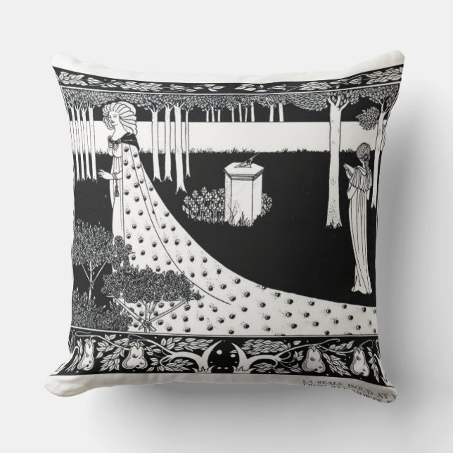 La Beale Isoud på Joyous Gard, illustration från Kudde (Framsida)