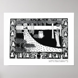 La Beale Isoud på Joyous Gard, illustration från Poster
