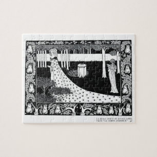 La Beale Isoud på Joyous Gard, illustration från Pussel