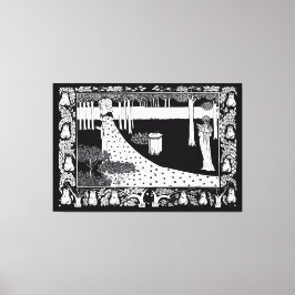 La Beale Isoud vid Joyous Gard Canvastryck