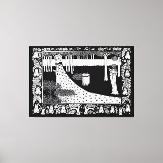 La Beale Isoud vid Joyous Gard Canvastryck