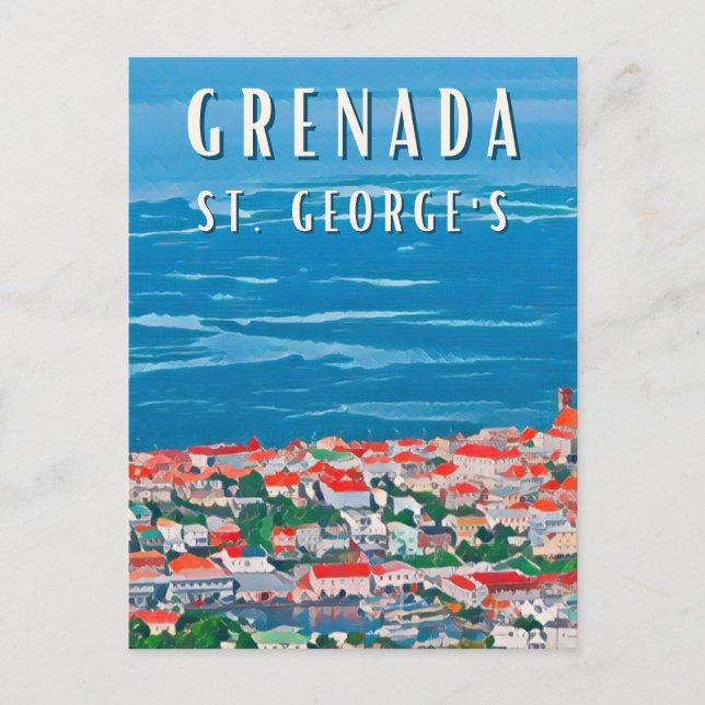 La beauté tropicale de Grenade à Saint George's Vykort (Framsida)