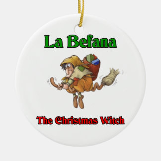 La Befana julhäxan. Julgransprydnad Keramik