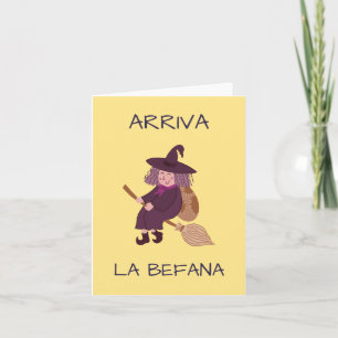 La Befana (Trettondedagen) italiensk julhäxa Kort