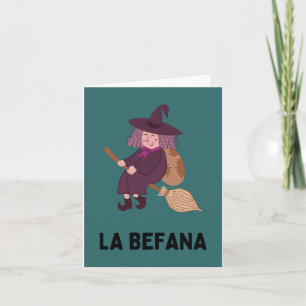 La Befana (Trettondedagen) italiensk julhäxa Kort