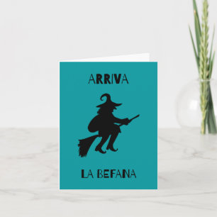 La Befana (Trettondedagen) italiensk julhäxa Kort
