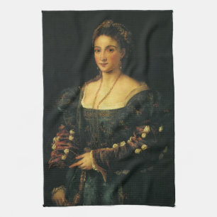 La Bella, hertiginna av Urbino av Titian Kökshandduk