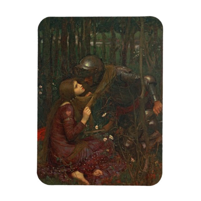 La Belle Dame Sans Merci, 1893 (olja på arbetsyta) Magnet (Vertikal)